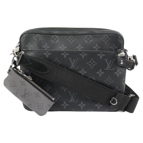 louis vuitton black messenger|Trio Messenger Bag .